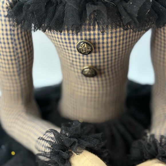 Joe Spencer Colette Pumpkin Girl Doll Gathered Traditions Halloween Fall - Picture 3 of 12